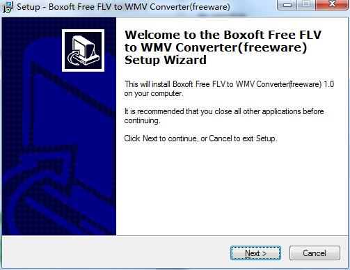 Boxoft FLV to WMV Converter截图