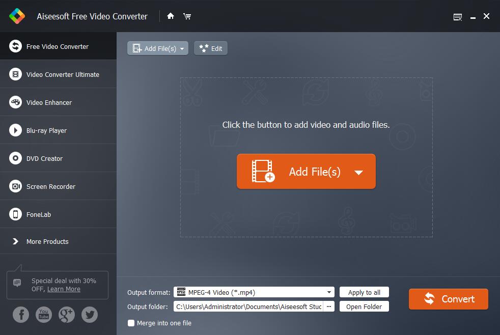 Aiseesoft Free Video Converter截图