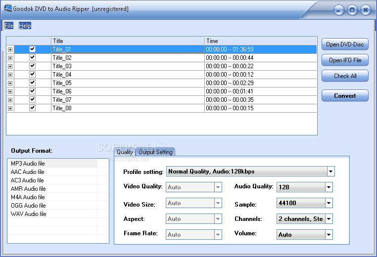 GoodOK DVD to Audio Ripper  4.1