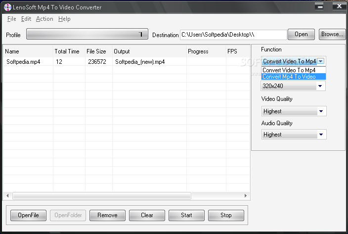 Lenosoft MP4 to Video Converter  1.0