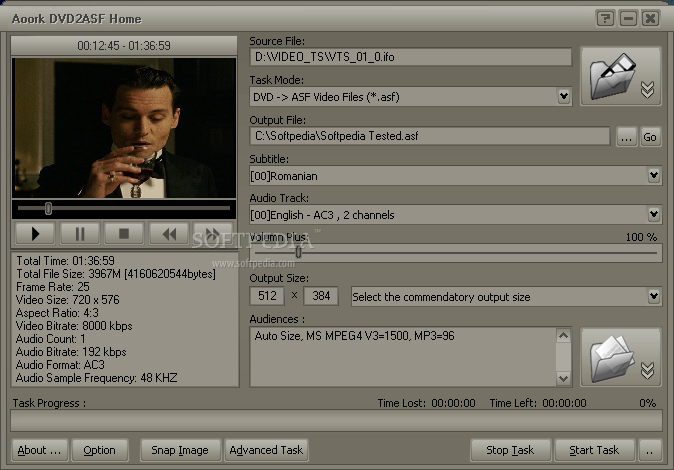 Aoork DVD2ASF Home段首LOGO