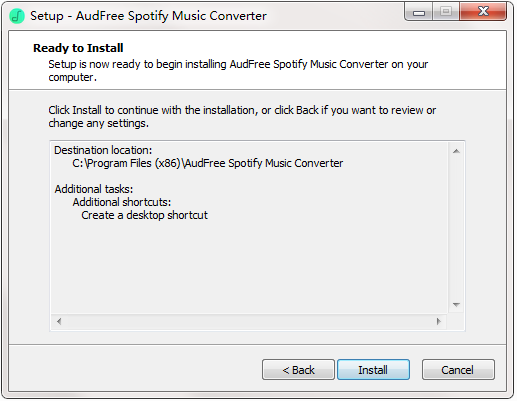 AudFree Spotify Music Converter截图